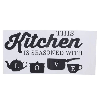 Kitchen Wall Stickers "THIS KITCHEN IS SEASONED WITH LOVE "