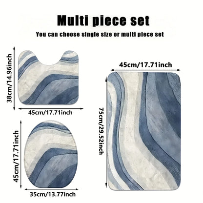 3-piece bathroom rug set