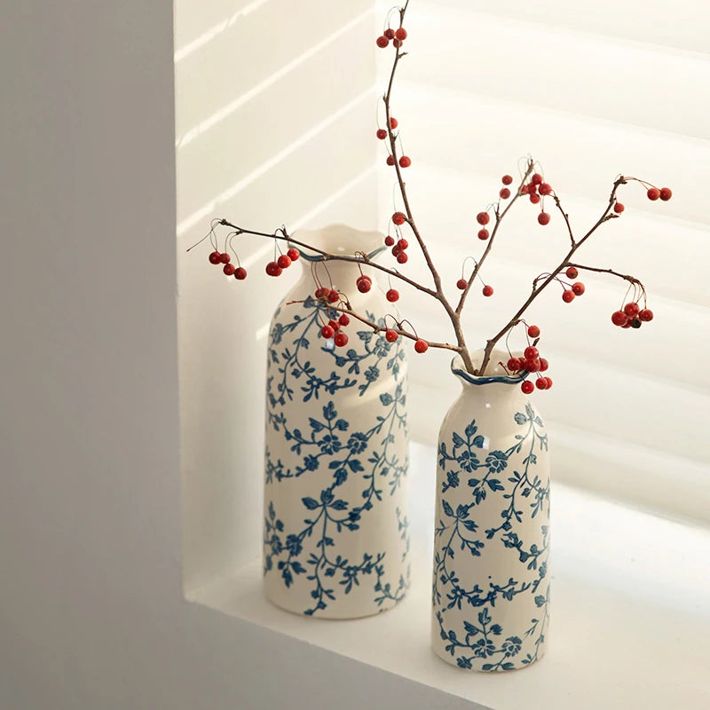 Blue and White Porcelain Vases