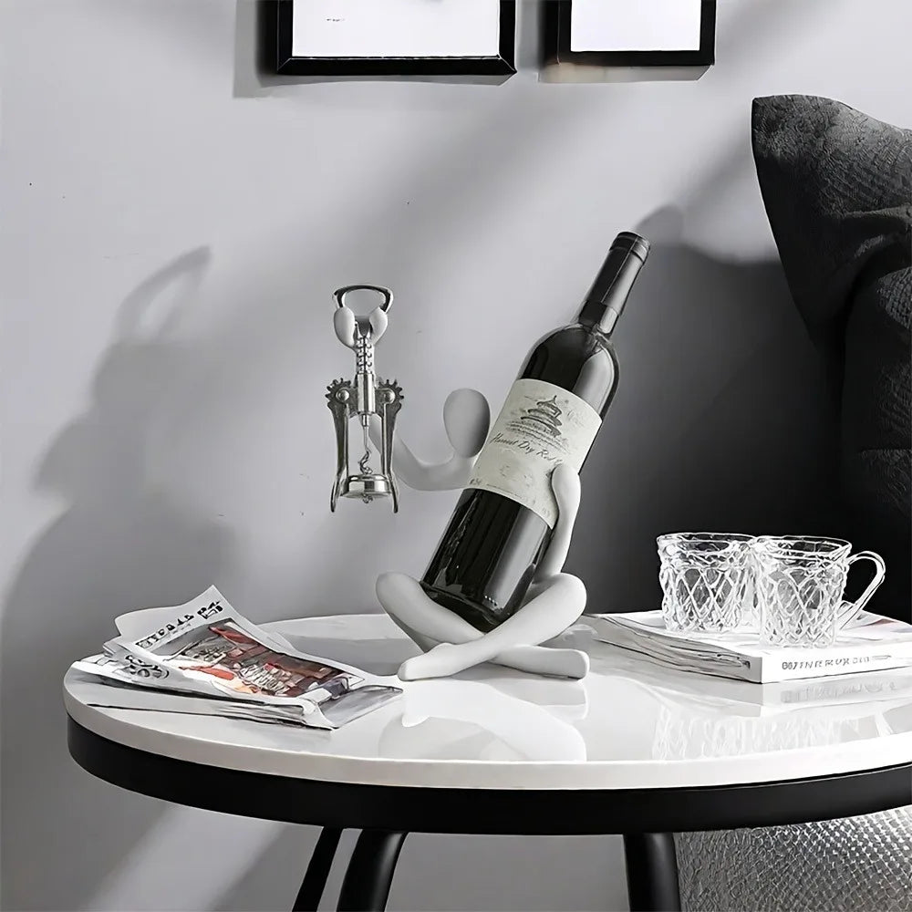 Creative Abstract Character Wine Rack