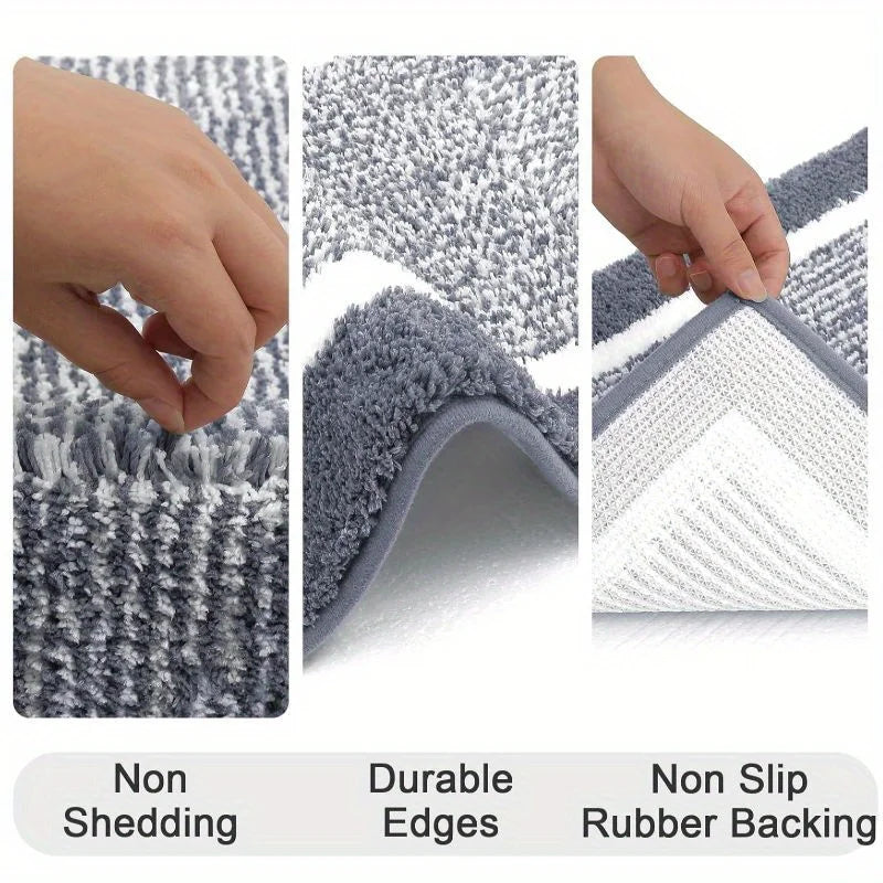 Washable Microfiber Bathroom Rugs