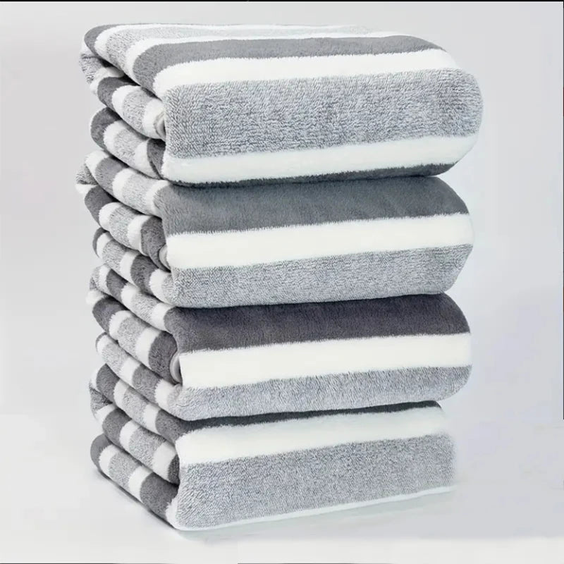 Striped Bath Towel Set
