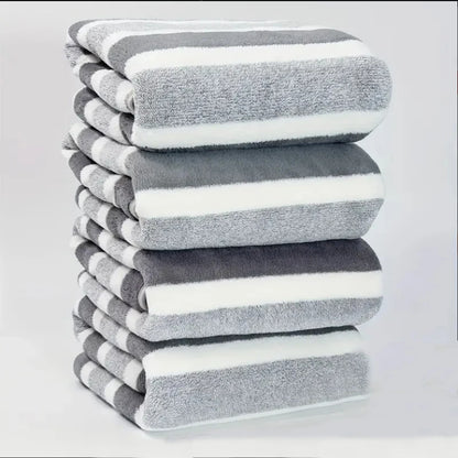Striped Bath Towel Set