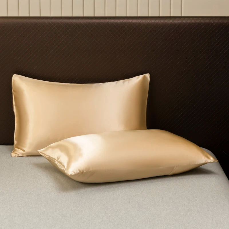 Opulent Solid Color Satin Bedding Set