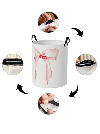 Bow tie laundry basket