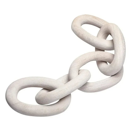Wooden Chain Link Decor Accent