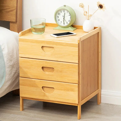 Bedside Nightstand Solid Wood