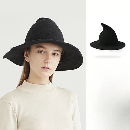 Halloween Vintage Wool Knit Witch's Hat