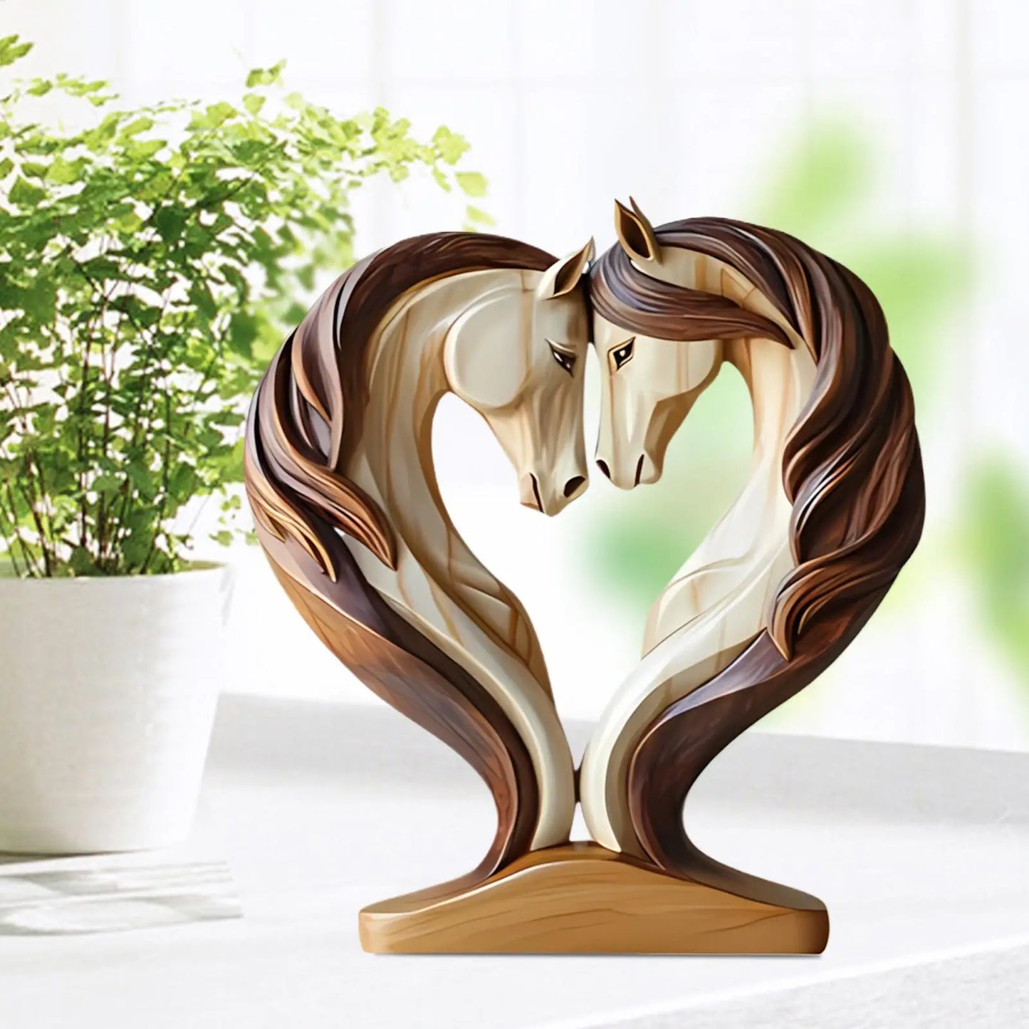 Decorative Wooden Horse Decor