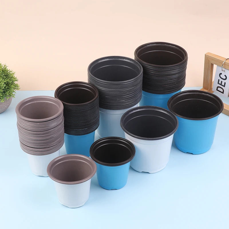 Two-color Thickened Plastic Seedling Pots