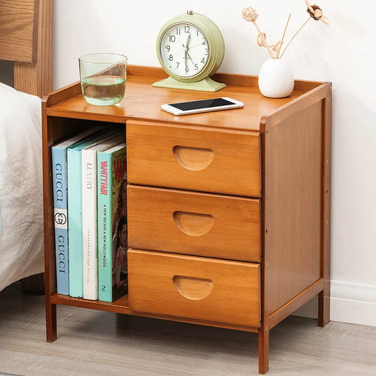 Bedside Nightstand Solid Wood