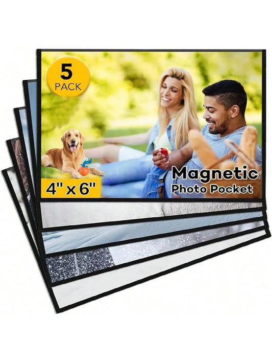 5pcs Magnetic Photo Frames 4x6 Inch