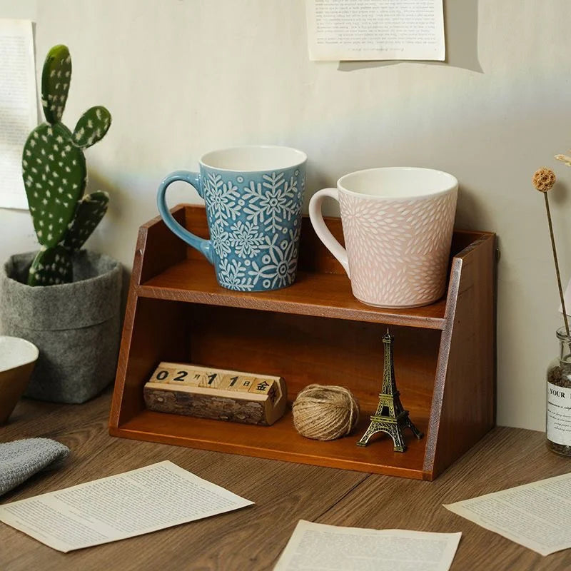 2 or 3 Tier Solid Wood Shelves