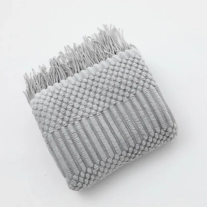 Luxury Solid Color Fringe Blankets