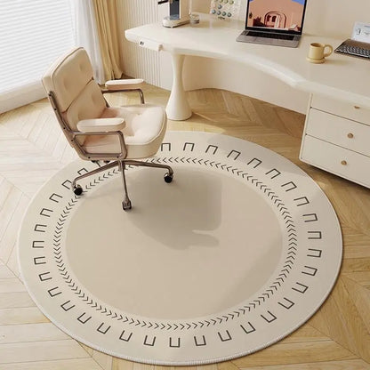 Ins Play Area Round Rugs Non-Slip Circle Classroom Rug Game Floor Mat for Bedroom Living Room Office Entryway Home Decor