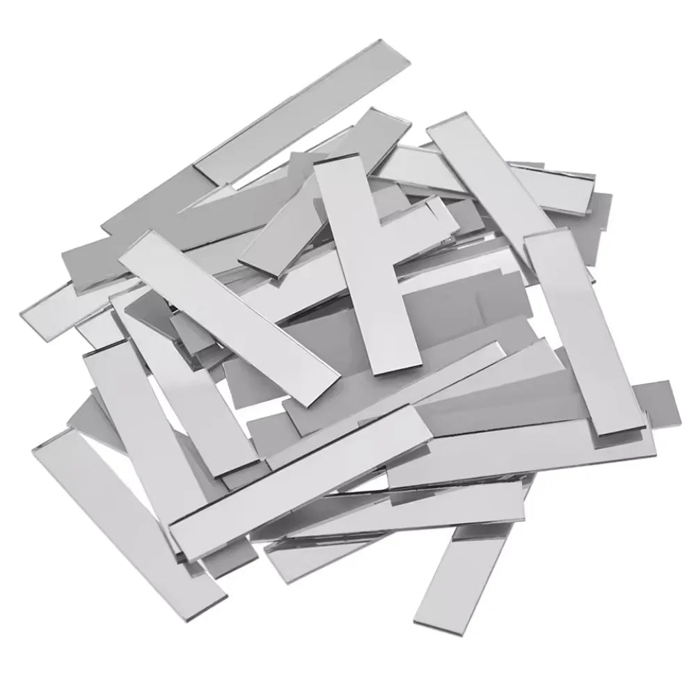 100pcs/set DIY Pieces of Rectangular Mirror Wall Stickers