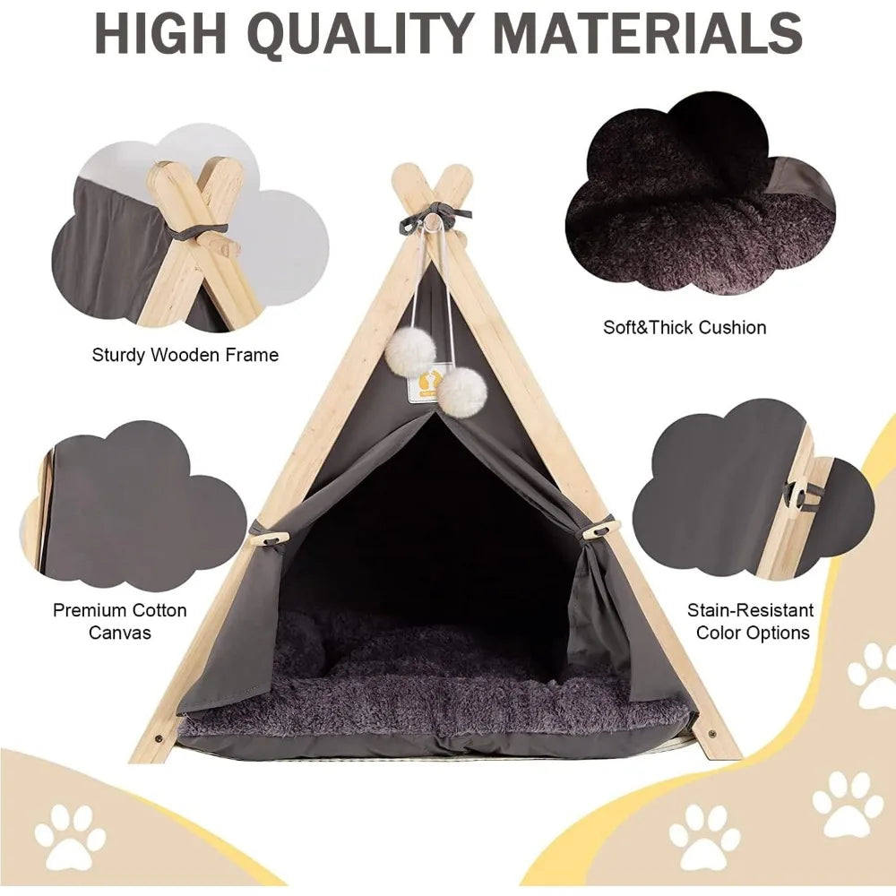 Pet Tent House Foldable and Portable for Small Pets