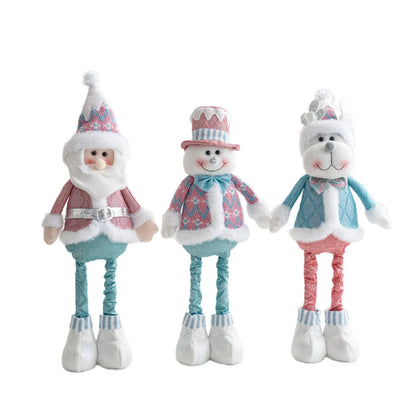 Christmas decorations - Santa Claus, snowmen, and reindeer