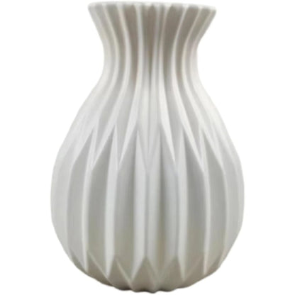 White Plastic Vases
