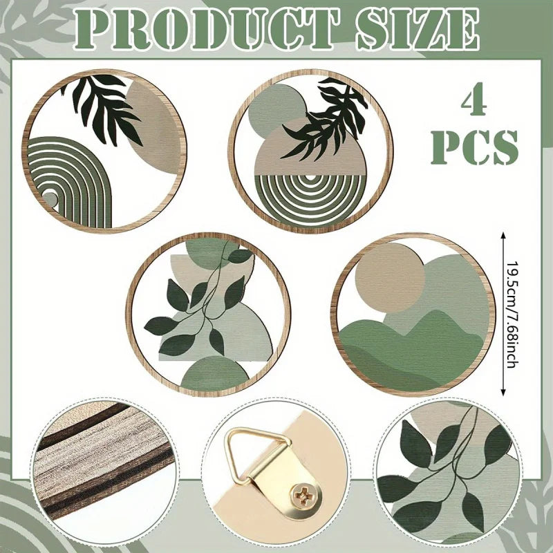 4 Bohemian Wall Decor & Art Set