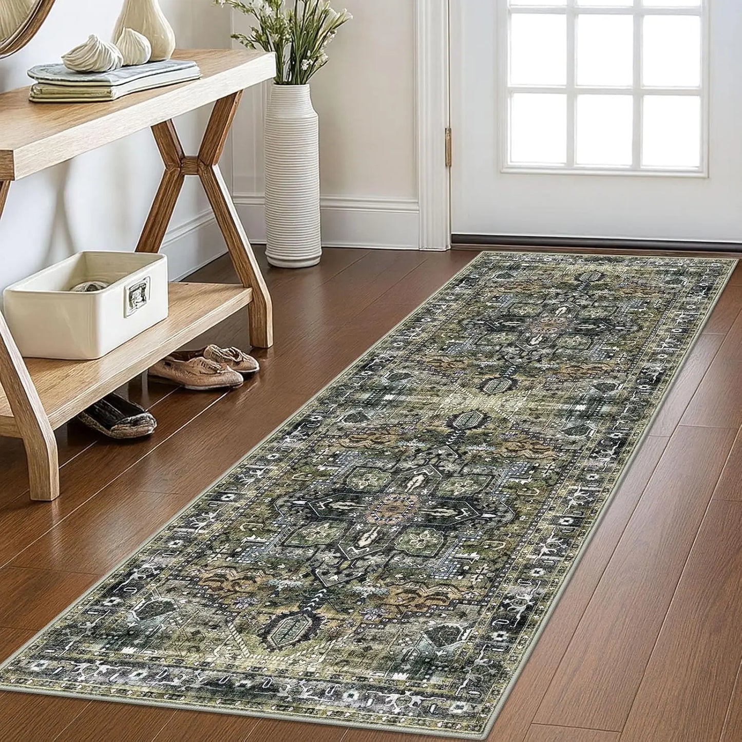 Vintage Persian Runner Rug,