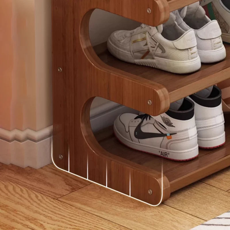 Wooden Shoe Storage Shelves