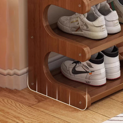 Wooden Shoe Storage Shelves