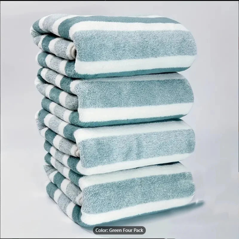 Striped Bath Towel Set