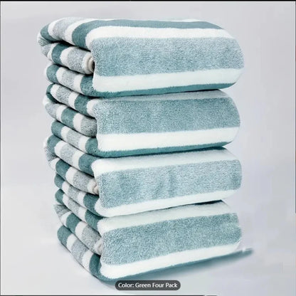 Striped Bath Towel Set
