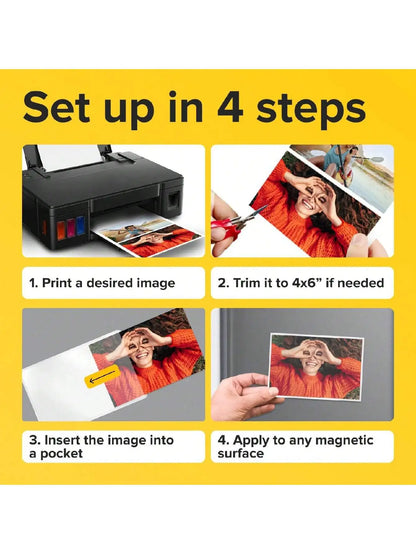 5pcs Magnetic Photo Frames 4x6 Inch