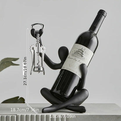 Creative Abstract Character Wine Rack