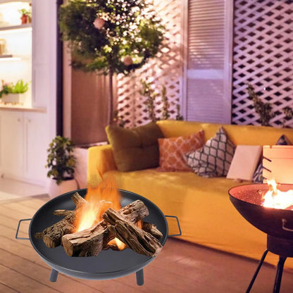 Outdoor Cast Iron Wood Burning Firepit
