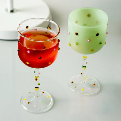 Colorful Candy Glass Wine Glasses