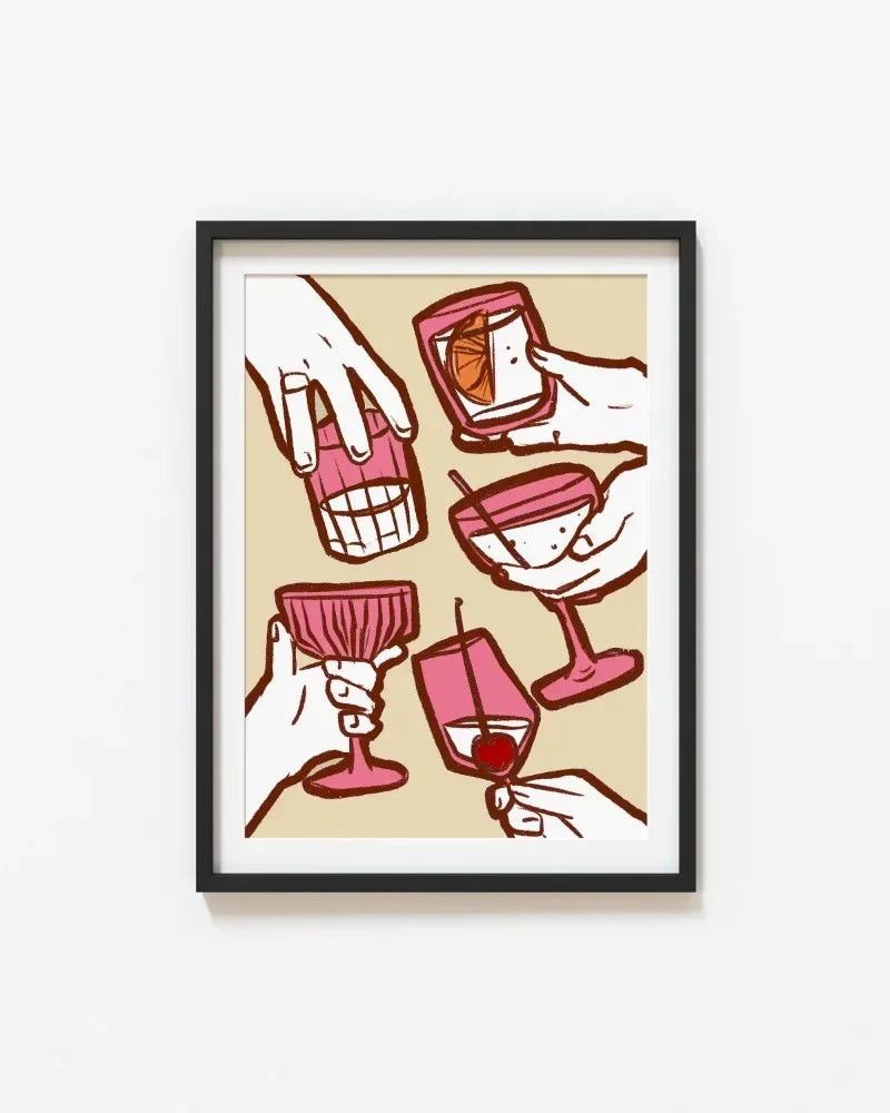 Wine Glass Alcohol Poster