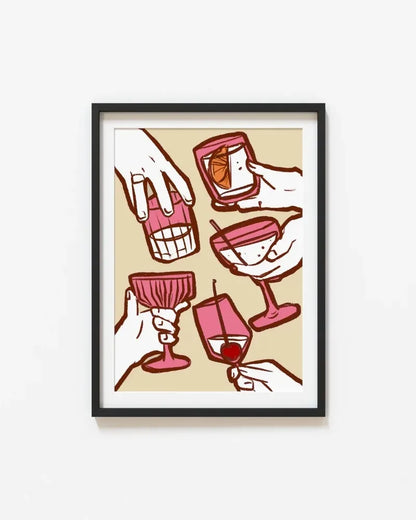 Wine Glass Alcohol Poster