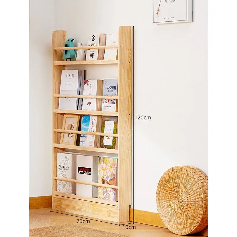 Simple Solid Wood Bookshelf,