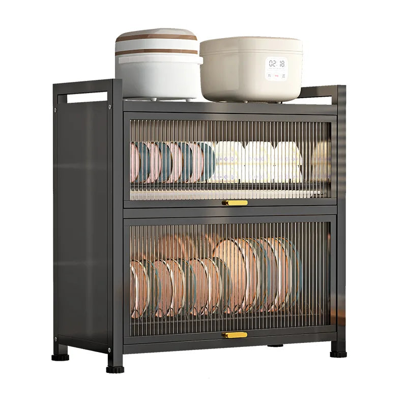 Kitchen cupboard storage box with door