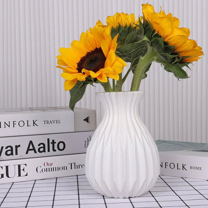 White Plastic Vases