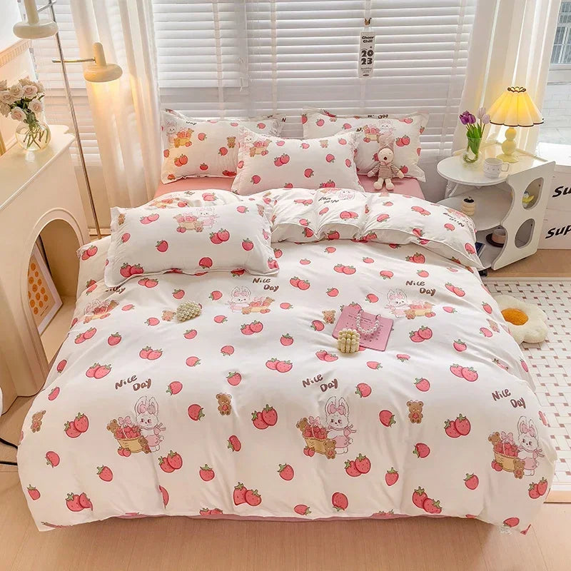 Cartoon Style Bed Sheet Set For Kids