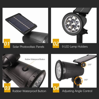 Outdoor LED Solar SpotLight