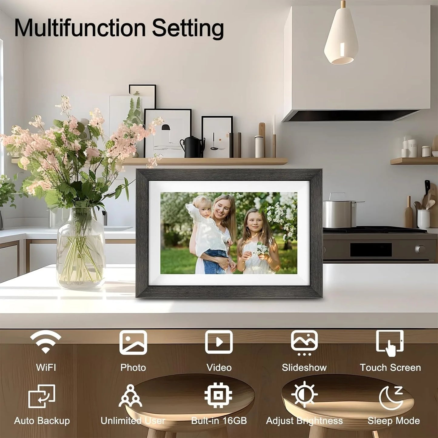 Digital Photo Frame，10.1 Inch