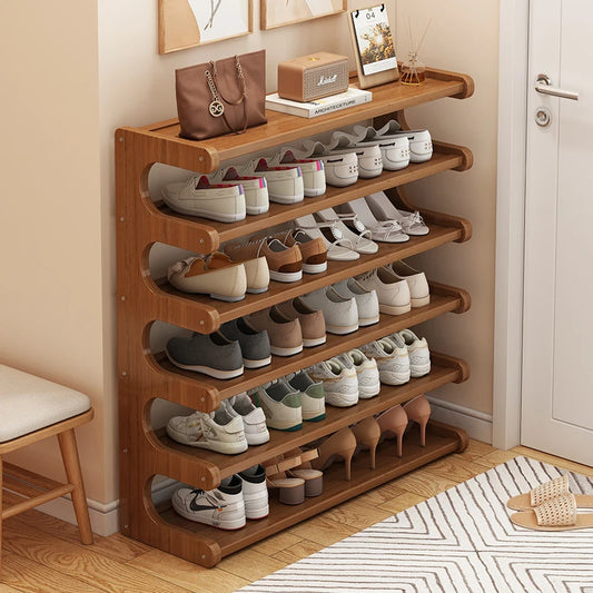 Wooden Shoe Storage Shelves