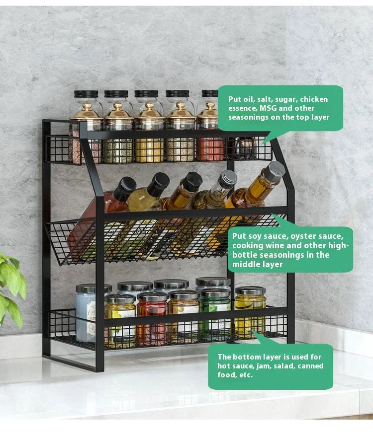 Kitchen  Multi-Tier Drawer Storage Rack