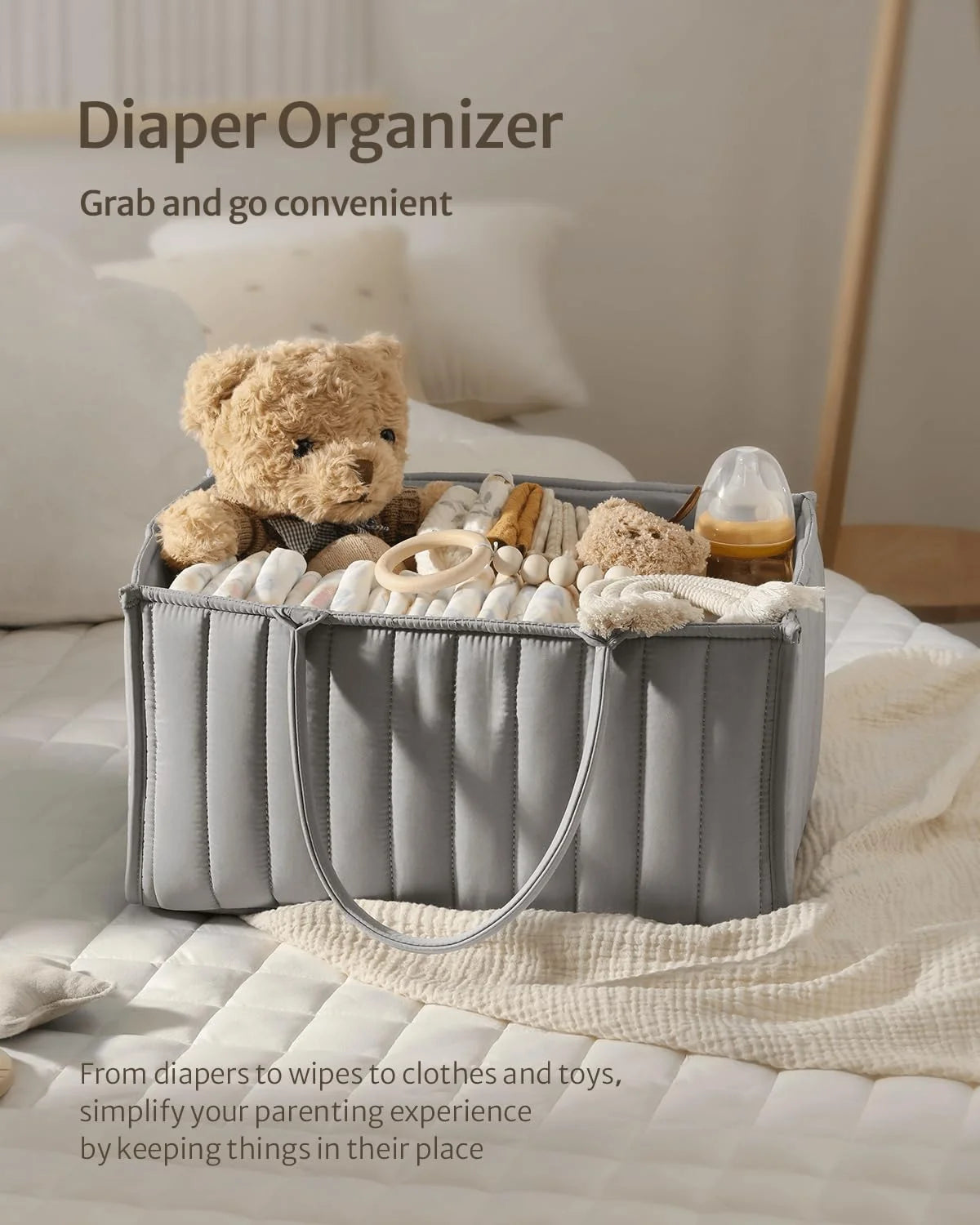 Baby Diaper Caddy Organizer for Tiny Dream Collection