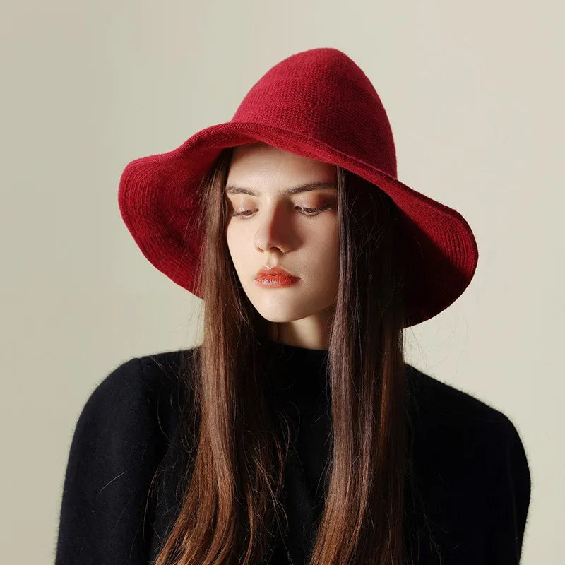 Halloween Vintage Wool Knit Witch's Hat