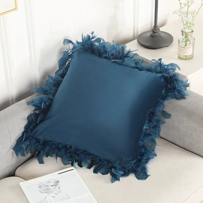 Fashion Home Decor Feather Pillow Case