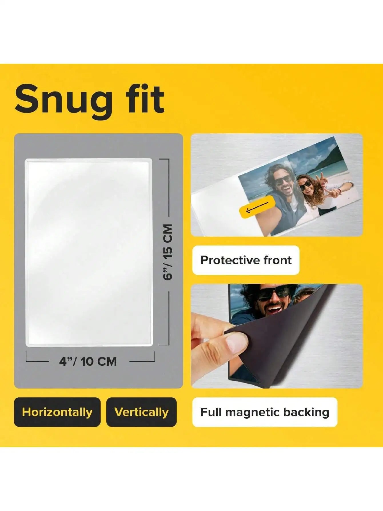 5pcs Magnetic Photo Frames 4x6 Inch