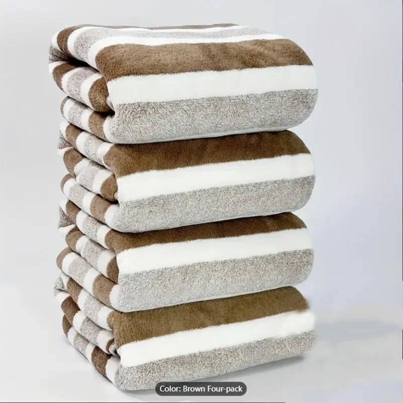 Striped Bath Towel Set