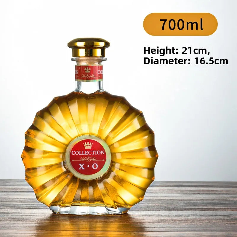 High-End Lead-Free Transparent Glass Decanter