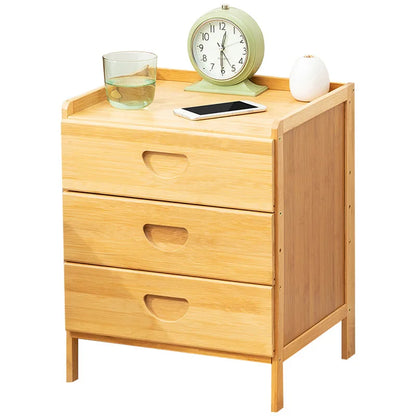 Bedside Nightstand Solid Wood